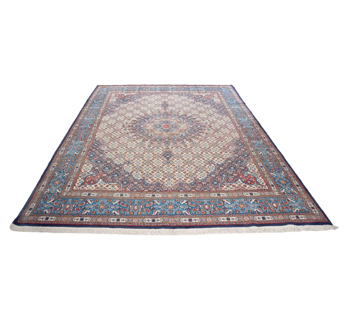Hand Knotted Mashhad Mood Rug - 375 × 263 cm - Image 5