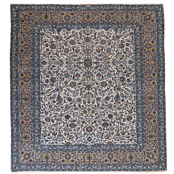 Hand Knotted Kashan Rug - 327 × 303 cm