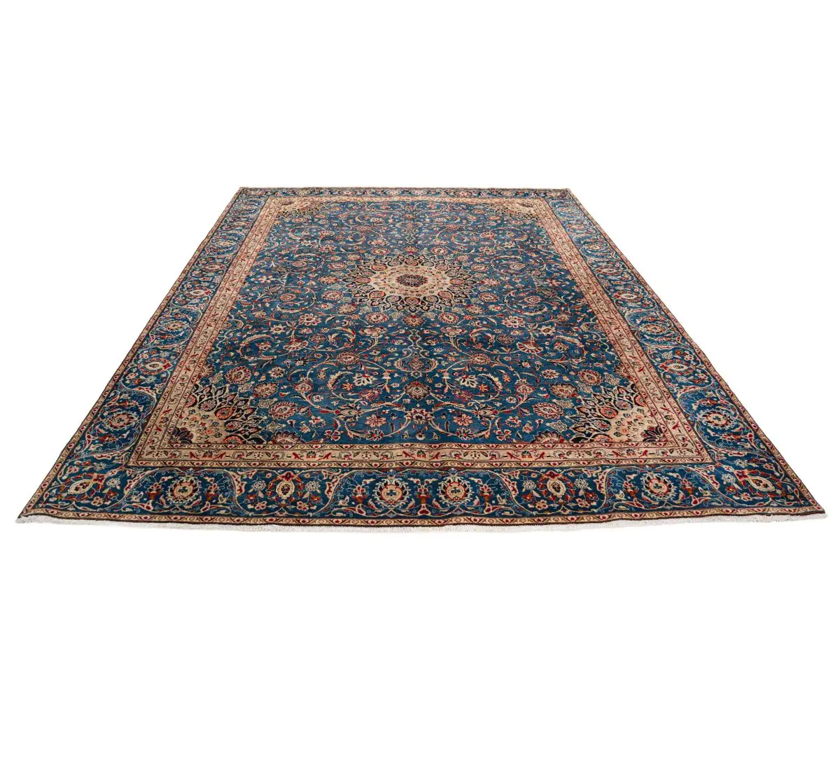 Hand Knotted Isfahan Rug - 372 × 272 cm - Image 6