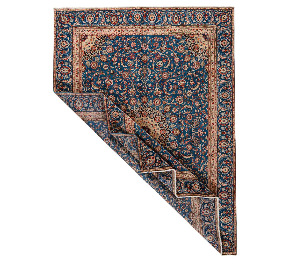 Hand Knotted Isfahan Rug - 372 × 272 cm - Image 8