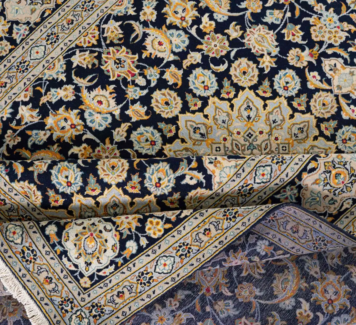 Hand Knotted Kashan Rug - 350 × 240 cm - Image 8