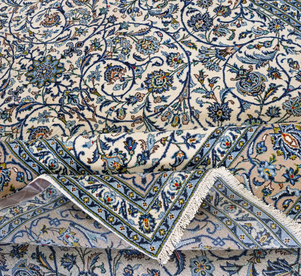 Hand Knotted Kashan Rug - 327 × 303 cm - Image 8