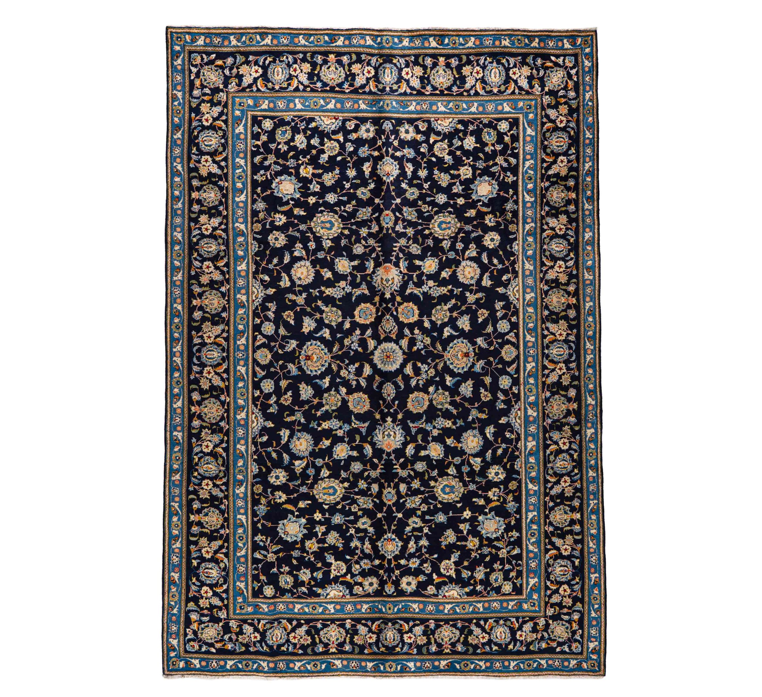 8 Hand Knotted Kashan Rug