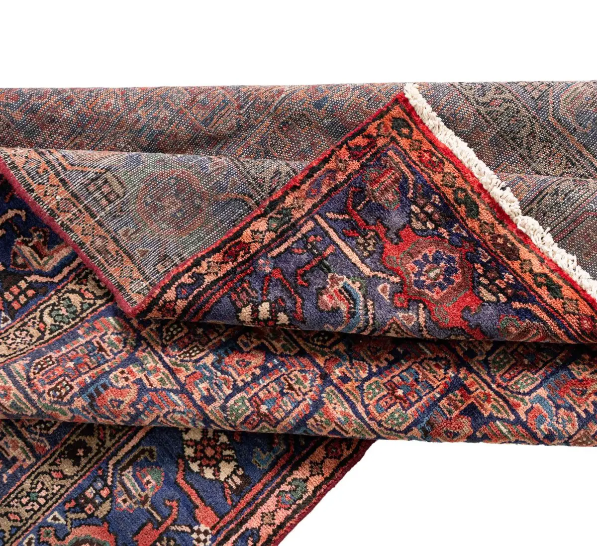 Hand Knotted Zanjan Rug - 373 × 136 cm - Image 8