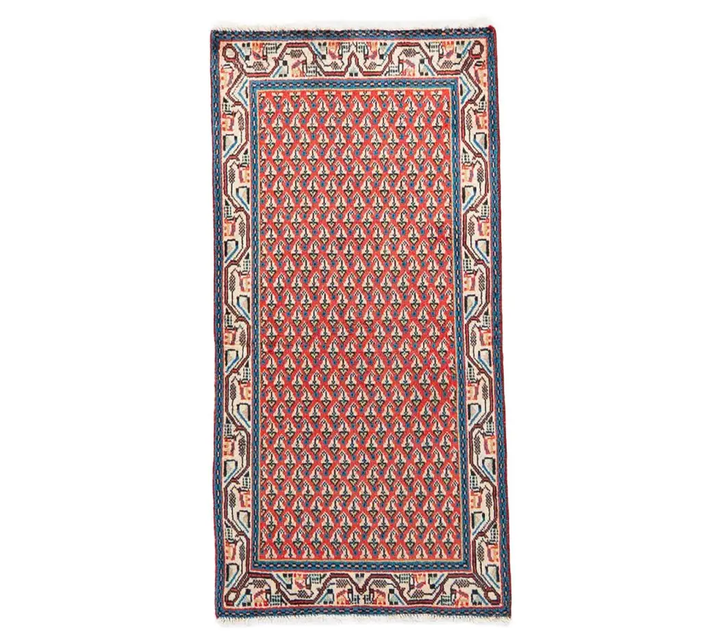 Hand Knotted Arak Rug - 60× 102 cm