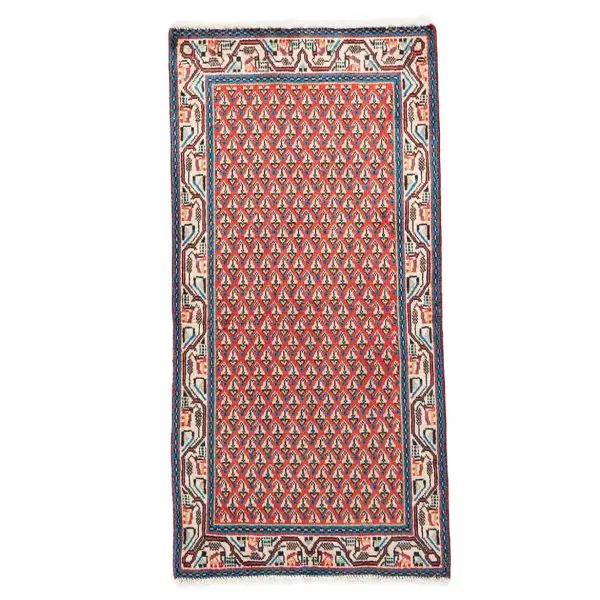 Hand Knotted Arak Rug - 60× 102 cm