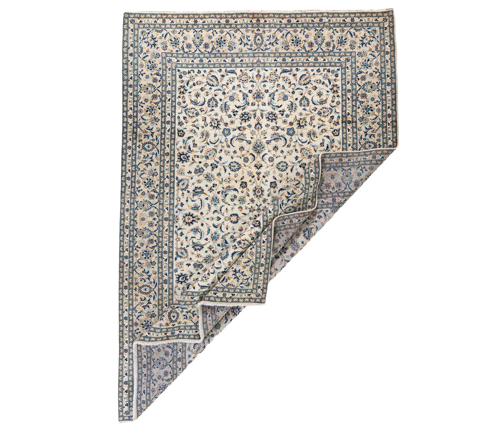 Hand Knotted Kashan Rug - 362 × 245 cm - Shirazi Rugs