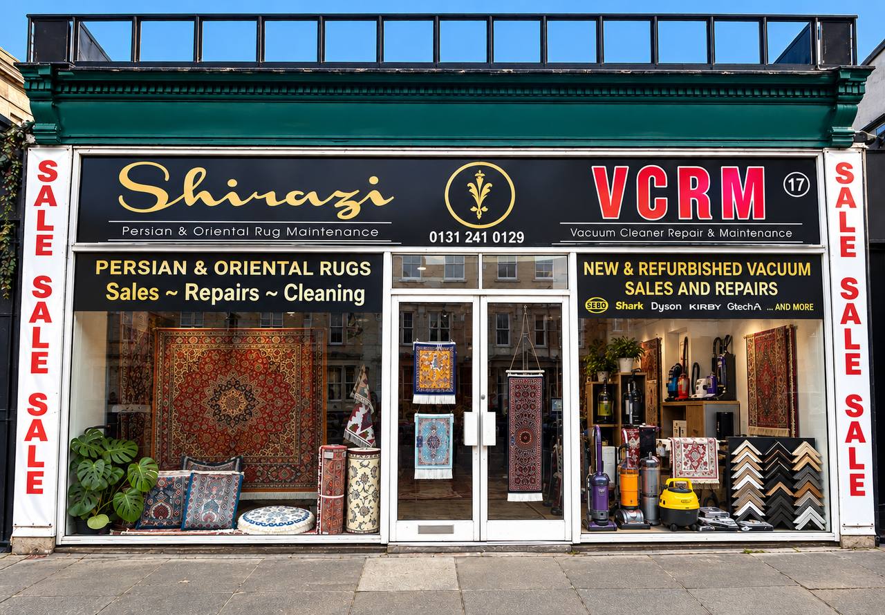 Shirazi Rugs Persian rug shop in Edinburgh on Newington Road