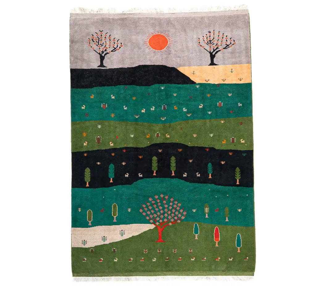 Hand Knotted Shiraz Rug - 300 × 205 cm