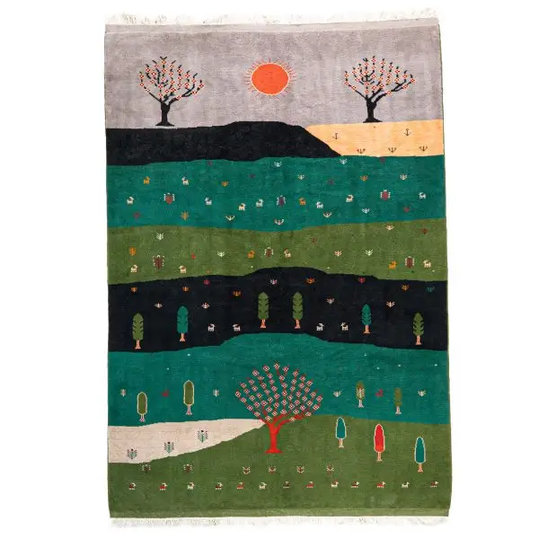 Hand Knotted Shiraz Rug - 300 × 205 cm