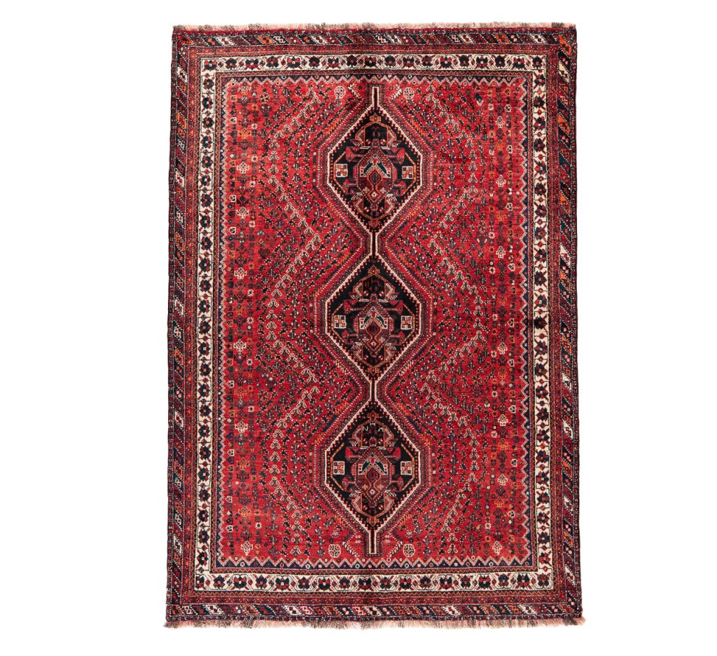 Hand Knotted Shiraz Rug - 302 × 209 cm