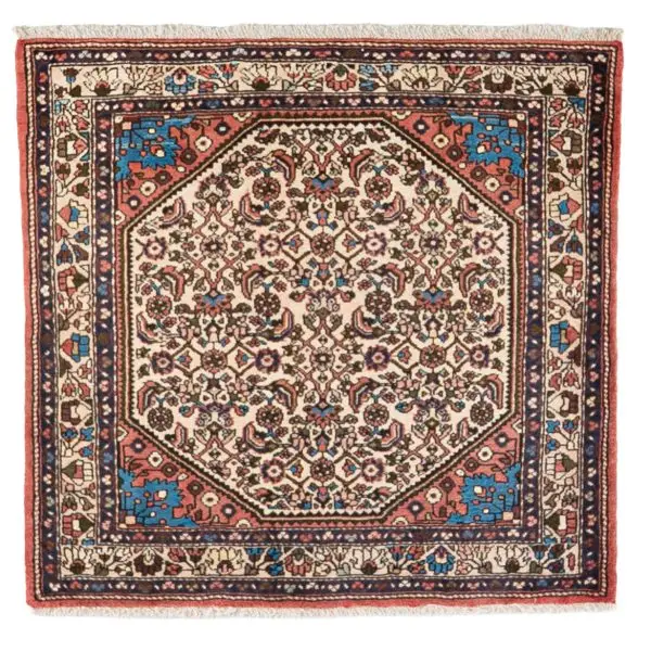 Hand Knotted Tafresh Rug - 108 × 103 cm
