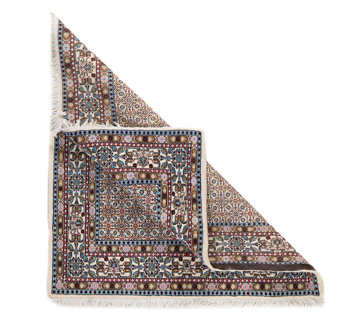 Hand Knotted Mashahd Rug - 154 × 148 cm - Image 3