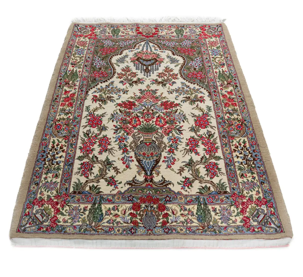 Hand Knotted Qom Rug - 160 × 111 cm - Image 2