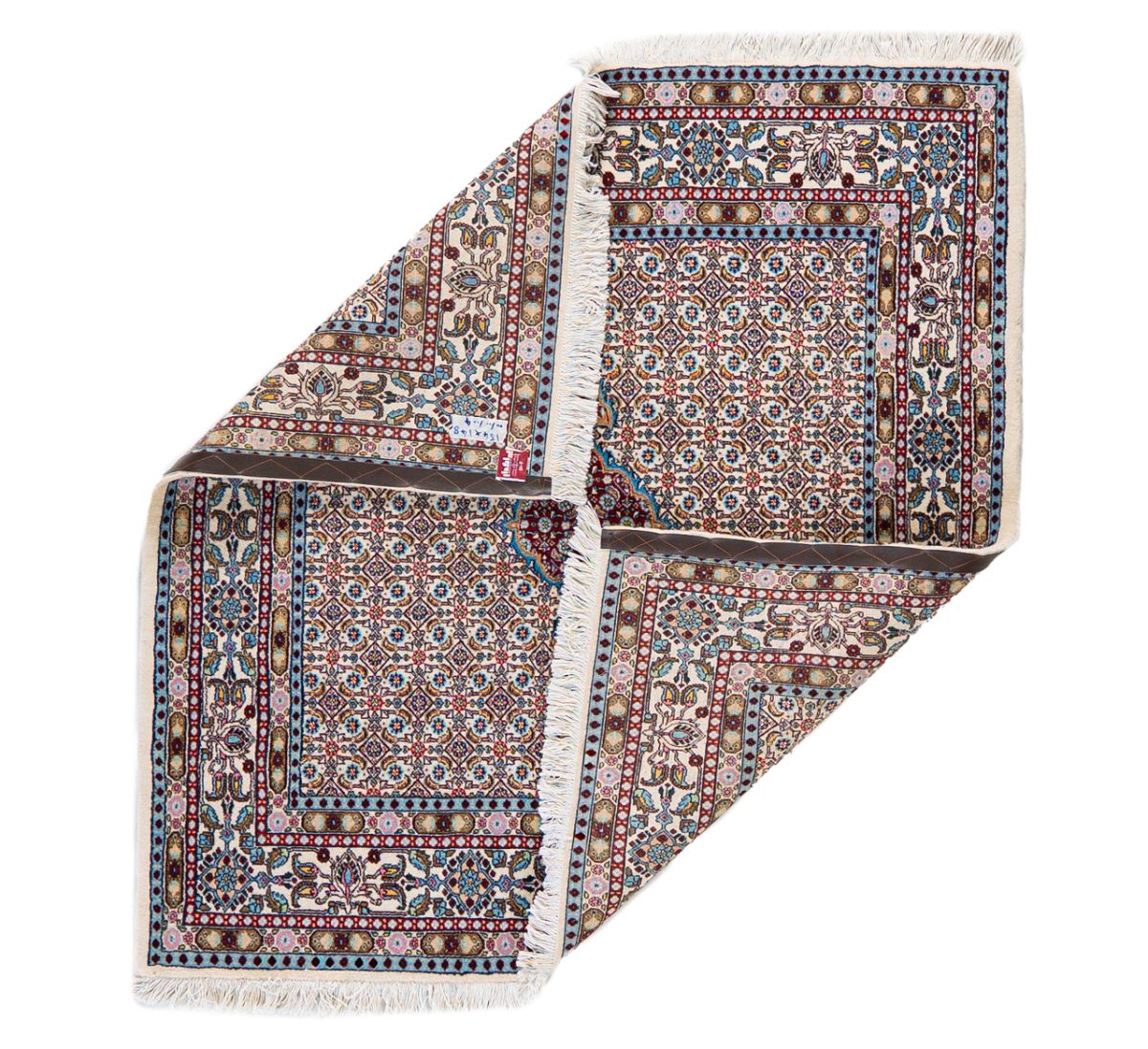 Hand Knotted Mashahd Rug - 154 × 148 cm - Image 4