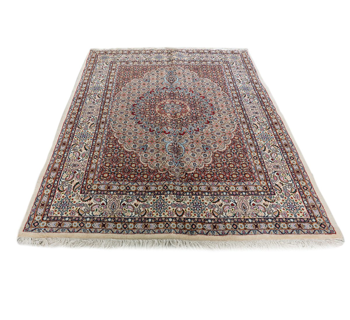 Hand Knotted Mashhad Rug - 198 × 145 cm - Image 2