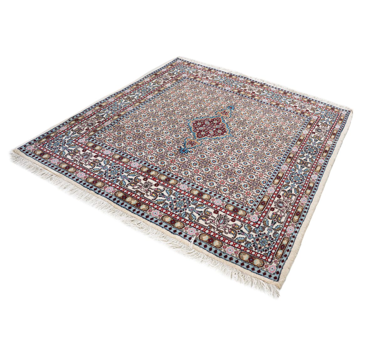 Hand Knotted Mashahd Rug - 154 × 148 cm - Image 5