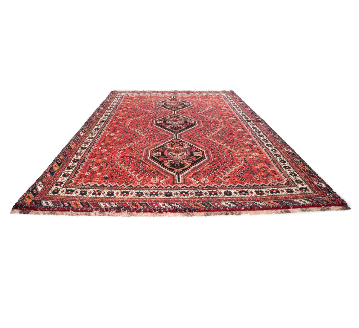 Hand Knotted Shiraz Rug - 302 × 209 cm - Image 6