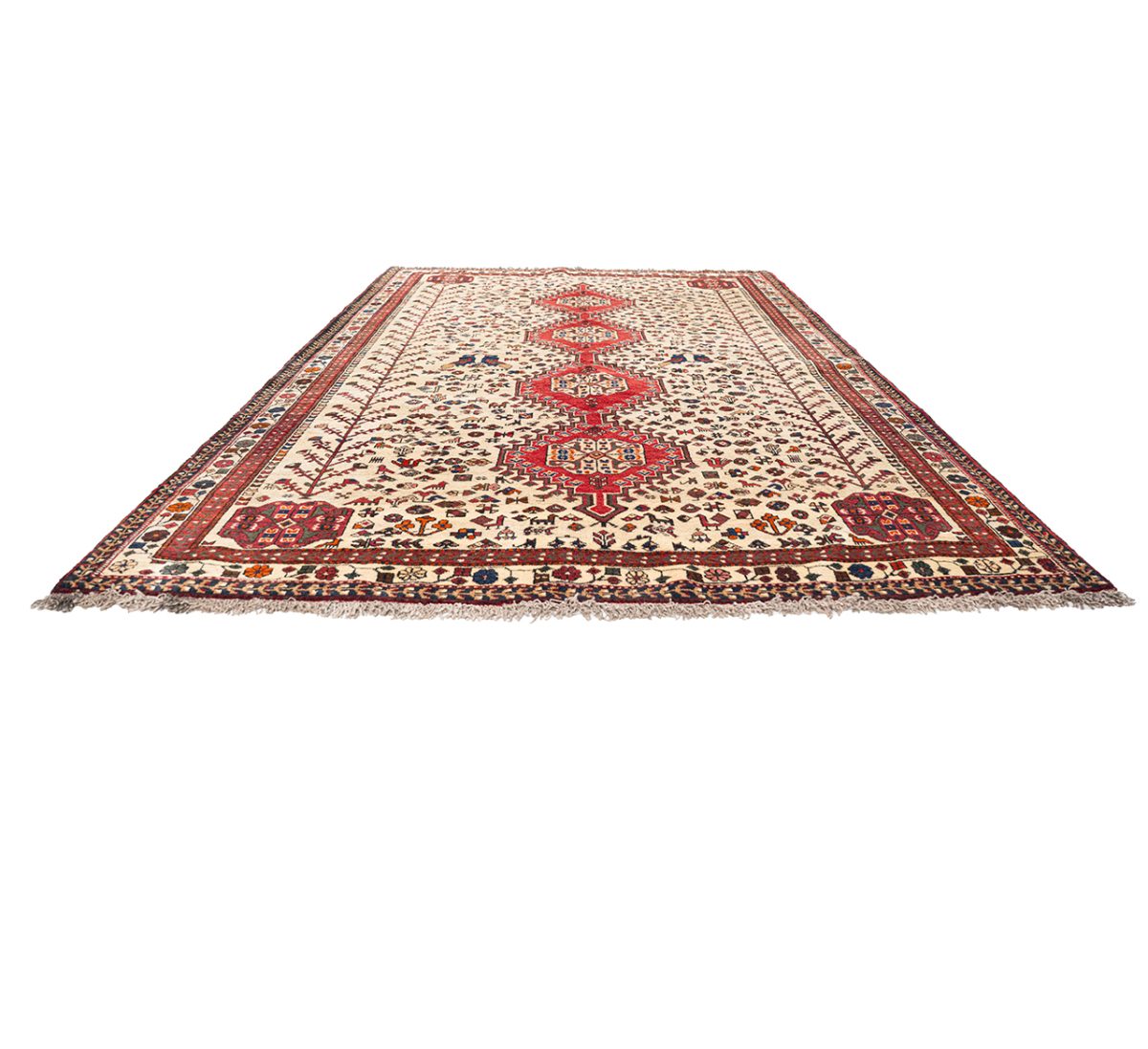 Hand Knotted Shiraz Rug - 293 × 194 cm - Image 7